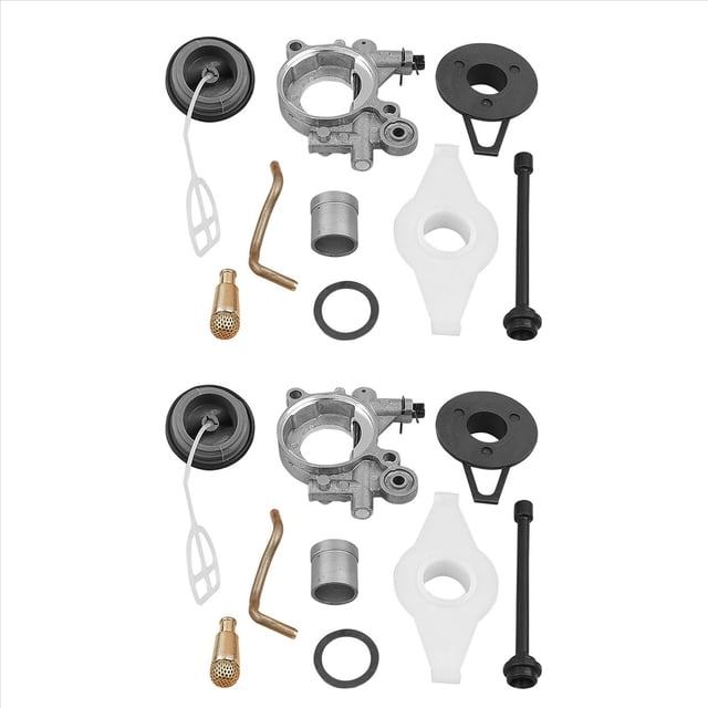 2X Kit de Engranaje Helicoidal de LíNea de Bomba de Aceite para 372Xp 365 371 385 390 362 570 575 576