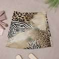 thumbnail image 4 of Leopard Zebra Texture Women's High Waist Skirt Stretchy Casual Mini Skirt, 4 of 8