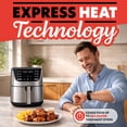 thumbnail image 4 of Gourmia 7 Qt Air Fryer with Digital Display, 12 Cooking Presets, Large Capacity, Black, 4 of 9