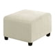 thumbnail image 1 of Advancent Funda otomana elástica de diseño Simple, funda para reposapiés de poliéster estirable para sala de estar y dormitorio, accesorio Decoración del hogar Beige, 1 of 6