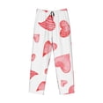 thumbnail image 4 of Fotbe Men'S Pink Heartsclassic Pajama Pants With Elastic Waist And Drawstring Pockets，Pajama Pants Mens Lounge Pants Super Soft, 4 of 9