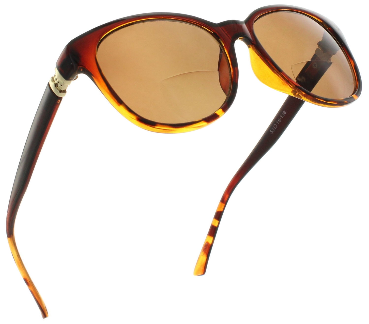 FIORE Reading Glasses 1.75 Womens Bifocal Tinted Sun Readers Cat