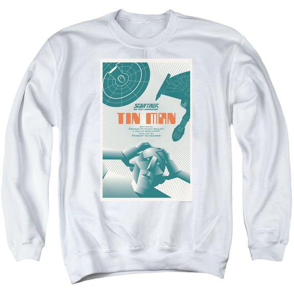 Star Trek Tng Season 3 Episode 20 Adult Crewneck Sweatshirt White