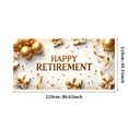 thumbnail image 3 of Happy Retirement Party Banner Backdrop Celebration Background Decorations Photography Props Balloons Cheers Event Supplies Retirement Party, 3 of 4