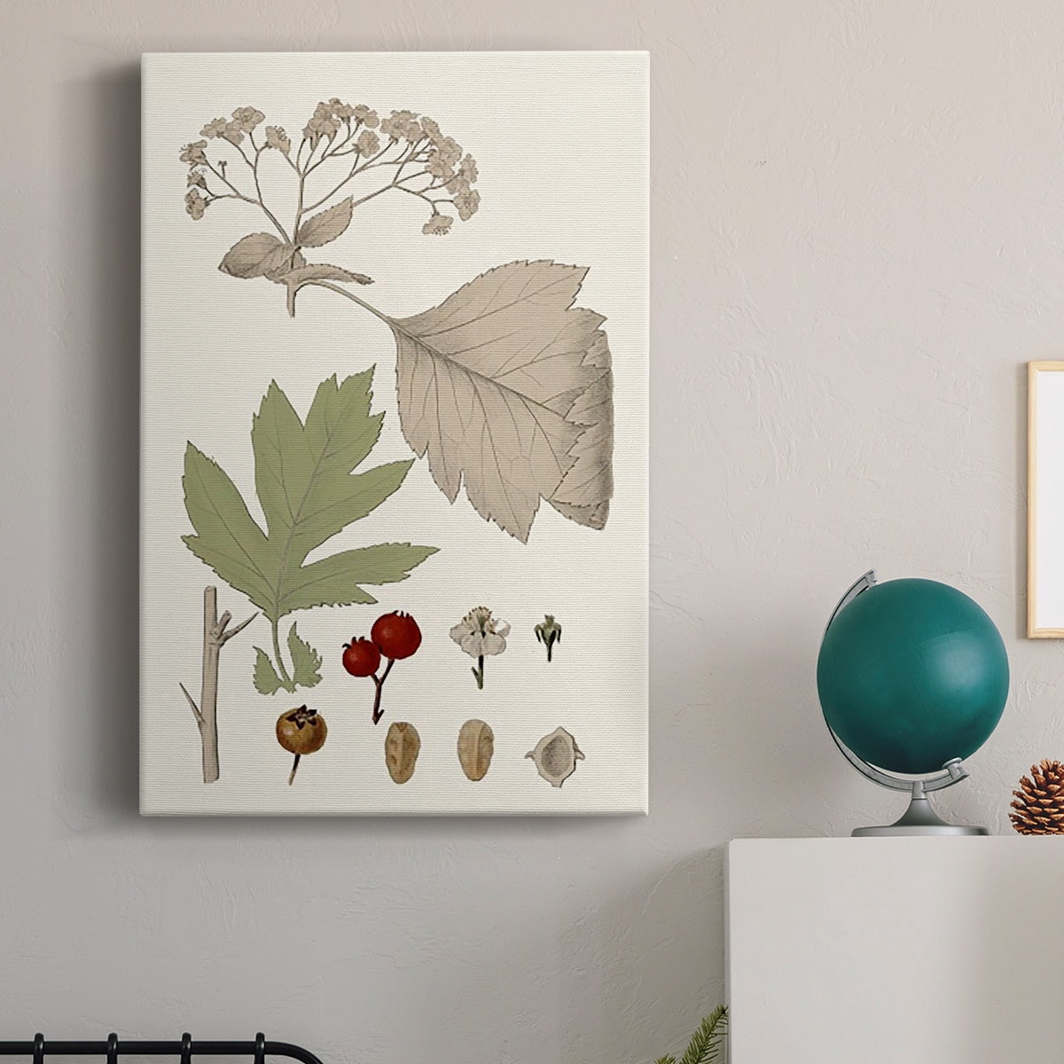 Leaves & Berries II Premium Gallery Wrapped Canvas - Ready to Hang