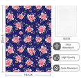 thumbnail image 2 of 2 Pcs Pioneer Flower Floral Print Pattern Kitchen Towels, Funny Microfiber Dish Towel Set, 18" X 26" Tea Towels, 2 of 6