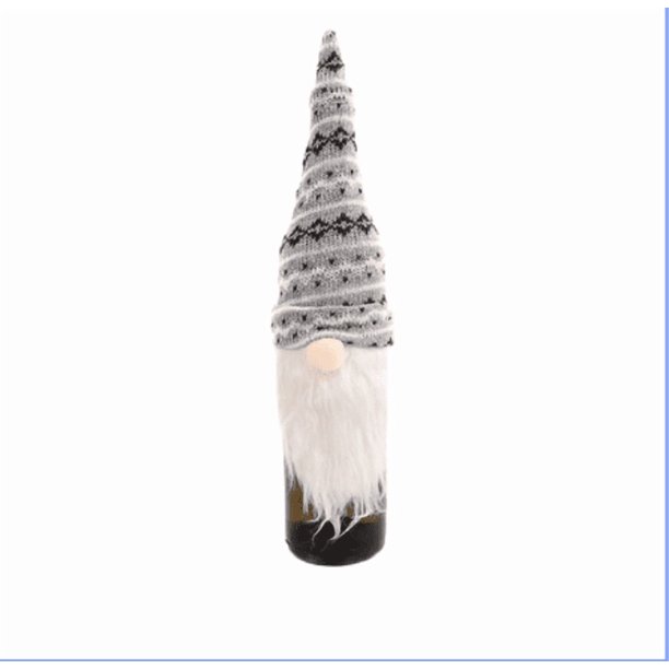 Adornos navideños, adornos navideños, regalos navideños Gorro de vino tinto de Papá Noel Gorro de vino tinto de Papá Noel