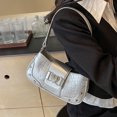 thumbnail image 4 of Bolso hombro para mujer a la moda gran capacidad Y2K con forma corazón axilas un Color sólido PU ​​bolso Simple, 4 of 9