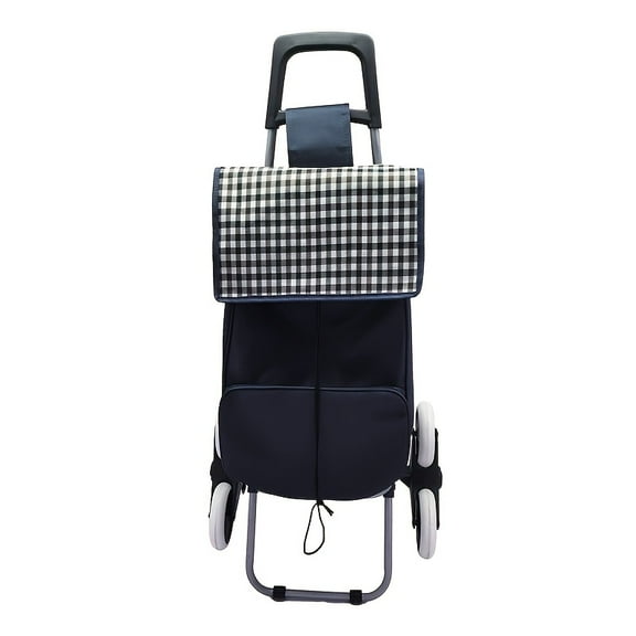 2025 Folding Tricycle with Removable Storage Bags - 3-Wheel Design for Walking & Shopping - Ideal Holiday & Birthday Gift (Black)