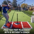 thumbnail image 7 of GoSports Baseball and Softball Hitting Mat with Batting Stance Alignment Guide - 6 x 4 ft, 7 of 7