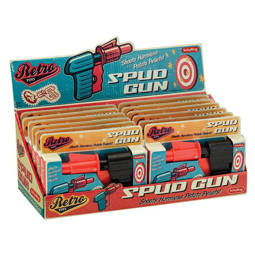 Retro Spud Gun (Potato Gun) One Individual Gun Novelty Toy by