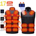 thumbnail image 3 of Chaleco calefaccionado de 21 áreas para hombre y mujer, chaqueta calefactable de invierno para mujer, calentador eléctrico USB, chaqueta táctica, chaleco térmico, abrigo calentador corporal, 3 of 5