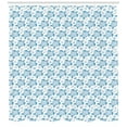thumbnail image 3 of Ambesonne Turtle Shower Curtain, Underwater Fauna Motif, 69"Wx84"L, Blue and White, 3 of 3