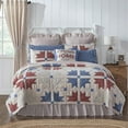 thumbnail image 3 of VHC Brands Celebration Farmhouse Quilt Reversible Patchwork, Queen, Red Blue Creme, 90x90, 3 of 4
