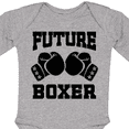 thumbnail image 4 of Inktastic Boxing Future Boxer Boys or Girls Long Sleeve Baby Bodysuit, 4 of 5