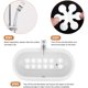 thumbnail image 4 of Paquete de 24 pegatinas blancas antideslizantes para bañera con raspador premium, 4 of 5