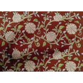 thumbnail image 4 of oneOone Cotton Cambric Maroon Fabric Leaves & Flower Floral Dress Material Fabric Print Fabric By The Yard 56 Inch Wide, 4 of 4