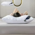 thumbnail image 4 of EazyTech Hotel Odorless Pillow Queen Size Ultra Soft Sleeping Pillow Breathable for Side and Back Sleepers 20x30in White, 4 of 6