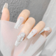 thumbnail image 5 of Bienvenido Nail Art 3D Resina Rosa Blanca Diseño de Flor Aurora Pétalo Nail Studs Charms Nail Art Rhinestones DIY Acrílico Manicura Consejos Decoración, 5 of 5