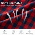 thumbnail image 3 of LANBAOSI Men's 2 Pack Pajama Shorts Cotton Blend Sleep Lounge Shorts Plaid Drawstring with Pockets Size L, 3 of 8