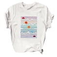 thumbnail image 2 of Pntutb Summer Ladies Casual de manga corta tops Ladies Daily Print Pullover T-Shirt Pntutb Pntutb-1307, 2 of 5