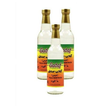 Sadaf Natural Rose Water 12.7 fl. oz. ( Pack of 3 )