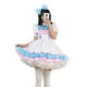 thumbnail image 5 of Vestido de Lolita rosa y azul con lazo grande súper lindo para mujer de talla grande Vestido lindo de Lolita de Gran Hermano, 5 of 5