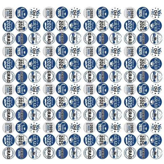 500Pcs Class of 2025 Graduation Themed Sticker 25mm Adhesive Sealing Labels Seal Sticker For Seal Envelope Card Wrapping