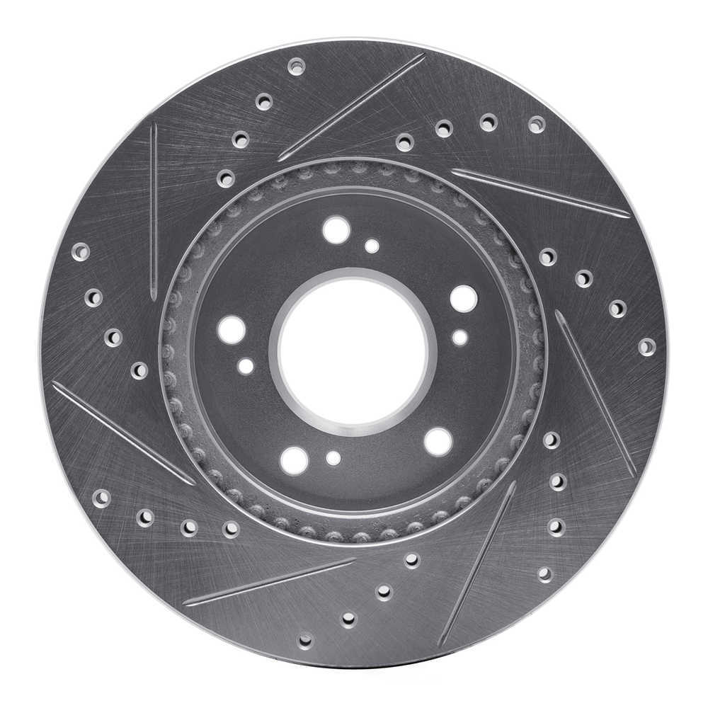 Dynamic Friction Company 631-59040R DFC Brake Rotor - Drilled And Slotted - Silver