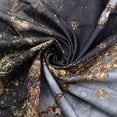 thumbnail image 4 of Black and Gold Marble Shower Curtains Abstract Grey and Golden Ink Art Granite Modern Crystal Bathroom Decor Polyester Fabric (72"x72) Includes Hooks Luxurious and Contemporary, 4 of 6