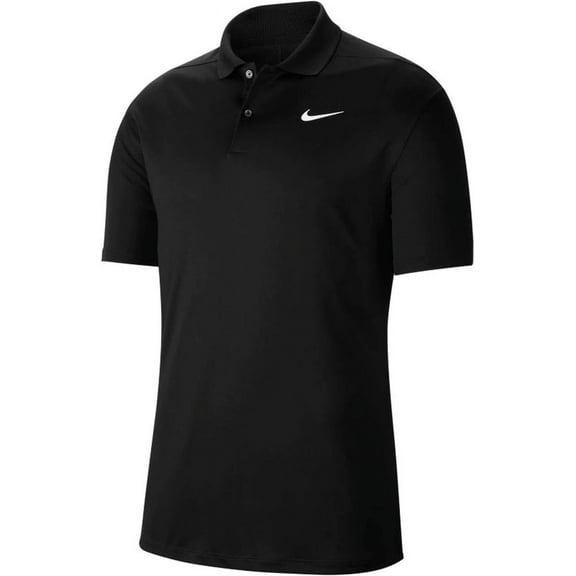 Men's Dri-fit Victory Polo Black/White Large