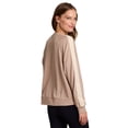 thumbnail image 5 of RBX Active Women's Ultra Lightweight Cotton Blend French Terry Crewneck Pullover with Crochet Trim, 5 of 5