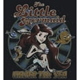 thumbnail image 2 of Men's The Little Mermaid Under Sea Grunge Graphic Tee Black Mineral Wash X Large, 2 of 4
