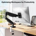 thumbnail image 6 of MOUNT PRO Single Monitor Desk Mount for 13-32 Inch Screen,Adjustable Gas Spring Monitor Arm with Tilt,Swivel,Rotatable,VESA Mounts Fit 4.4-19.8 lbs, 6 of 10