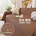 thumbnail image 2 of Zhuge 1-Piece 71×134" Waterproof Washable Solid Color Sofa Cover, Soft Classic All-Season Decorative Protector for 3-Seater Sofa Home Living Room, grey, 2 of 5
