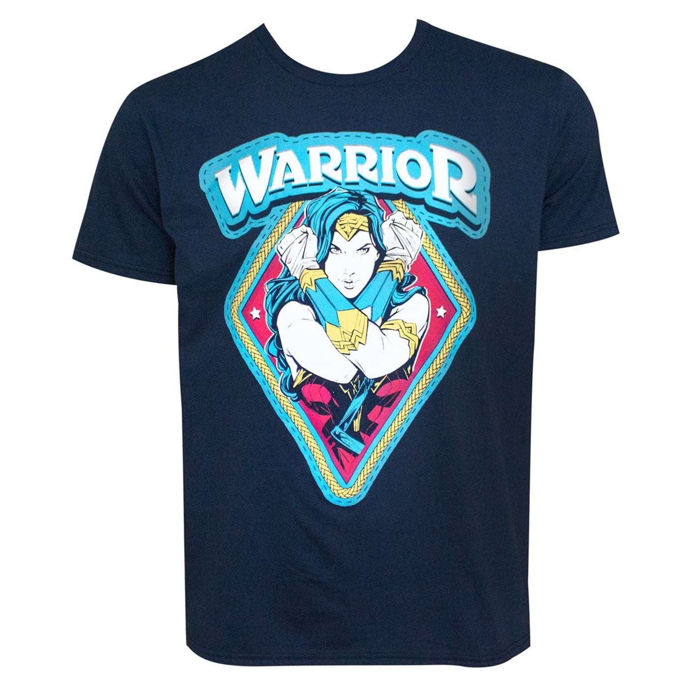 Wonder Woman Warrior NAVY Men's T-Shirt 