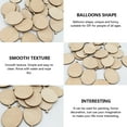 thumbnail image 2 of GOOHOCHY 300 Pcs DIY Blank Wood Slices Handmade Balloons Shape Wood Tags Wedding Decors, 2 of 8