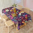 thumbnail image 3 of Pioneer Flower Floral Print Pattern Rectangle Tablecloth 60"x102",Waterproof Polyester Rectangle Table Cloth, Wipeable Spillproof Polyester Tablecloth for Dining, Camping, Indoor and Outdoor, 3 of 6