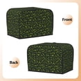 thumbnail image 3 of Balery Green Branch Olive Pattern Oven Cover Kitchen Bread Machine Protector, 2 Slice Toaster Cover for Home, Anti Dust Fingerprint Coaster Cover, 3 of 7