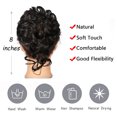 thumbnail image 4 of Dylanm Women Nature Black Hair Buns, Curly Wavy Ponytail Hair Scrunchies, Hair Extensions Wrap Messy Hair Bun, 4 of 6
