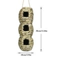 thumbnail image 5 of Walbest Hand-Woven Eco-Friendly Birds Cages Nest Roosting, Grass Bird Hut, Hanging Bird House, Cozy Resting Place, 100% Natural Fiber, Ideal for Birds, Provides shelter from Cold Weather, 5 of 7