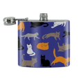 thumbnail image 2 of Crazy Cat Pattern Stainless Steel 5oz Hip Drink Kidney Flask, 2 of 3