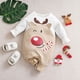 thumbnail image 3 of Disfraz de Papá Noel para el primer día de Navidad de Umorden para bebés, niños y niñas, mono de duende de Papá Noel, traje de 0 a 18 meses, 3 of 5