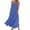Blue, variant on XUELUO Summer Dresses For Women Solid Color Spaghetti Strap V Neck Loose Casual Maxi Dress Cocktail,Brown,XXL