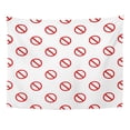 thumbnail image 1 of JSDART Red Forbidden Prohibition Sign No Pattern Geometric for Any Caution Signal Wall Art Hanging Tapestry Home Decor for Living Room Bedroom Dorm 60x80 inch, 1 of 1