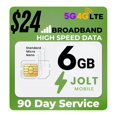 thumbnail image 1 of Tarjeta SIM Jolt Mobile 6 GB 5G 4G LTE cobertura nacional de AT&T, 1 of 8