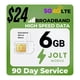 thumbnail image 1 of Tarjeta SIM Jolt Mobile 6 GB 5G 4G LTE cobertura nacional de AT&T, 1 of 8