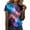 I-Mint Green, variant on Womens Galaxy Space Print T-Shirts Short Sleeve Crewneck Graphic Tees Casual Summer Fashion Tops 2025