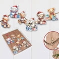 thumbnail image 4 of Christmas Teddy Bear Decorative Wooden Clip-on Ornaments of 6 by G. Debrekht - Christmas Decor - 8090011C-S6, 4 of 11