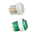 thumbnail image 3 of Quality ABS Game Machine Push Button Switch with Light Illuminate 24mm Arcade Game Console Button with 4 Terminal B,1 x Button Switch,Green, 3 of 5